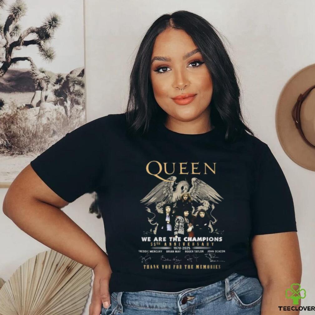 Queen We Are The Champions 55th Anniversary Thank You For The Memories T Shirt Queen We Are The Champions 55th Anniversary Thank You For The Memories T Shirt