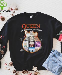 Queen band 55th anniversary collection guitar signatures shirt
