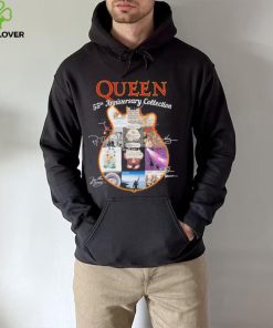 Queen band 55th anniversary collection guitar signatures shirt