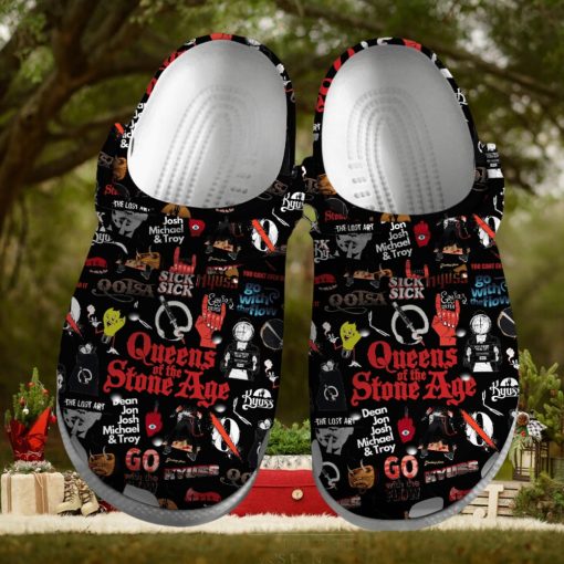 Queens of the Stone Age Music Crocs Crocband Clogs Shoes Comfortable For Men Women and Kids – Footwearelite Exclusive