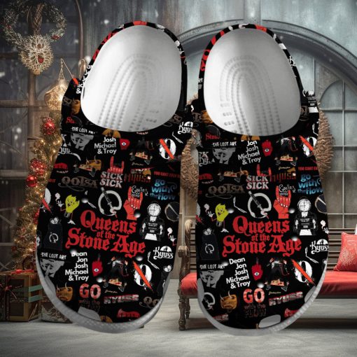 Queens of the Stone Age Music Crocs Crocband Clogs Shoes Comfortable For Men Women and Kids – Footwearelite Exclusive