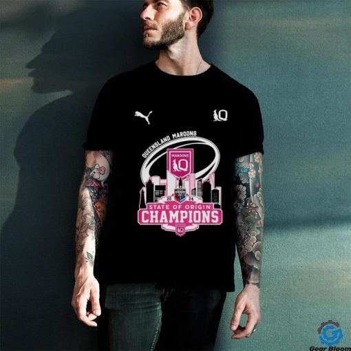 Queensland Maroons Skyline 2024 State Of Origin Champions Shirt