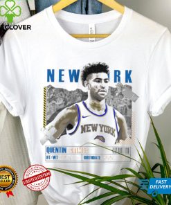 Quentin Grimes number 6 New York Knicks basketball player paper poster shirt