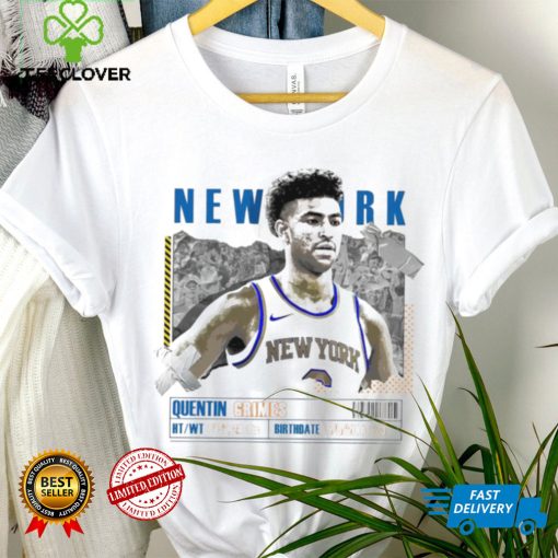 Quentin Grimes number 6 New York Knicks basketball player paper poster hoodie, sweater, longsleeve, shirt v-neck, t-shirt