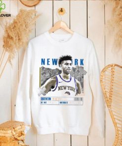 Quentin Grimes number 6 New York Knicks basketball player paper poster hoodie, sweater, longsleeve, shirt v-neck, t-shirt