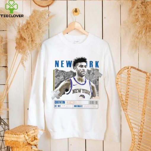 Quentin Grimes number 6 New York Knicks basketball player paper poster hoodie, sweater, longsleeve, shirt v-neck, t-shirt