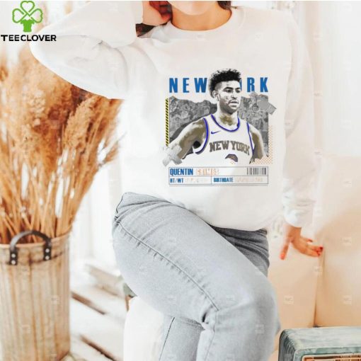 Quentin Grimes number 6 New York Knicks basketball player paper poster hoodie, sweater, longsleeve, shirt v-neck, t-shirt