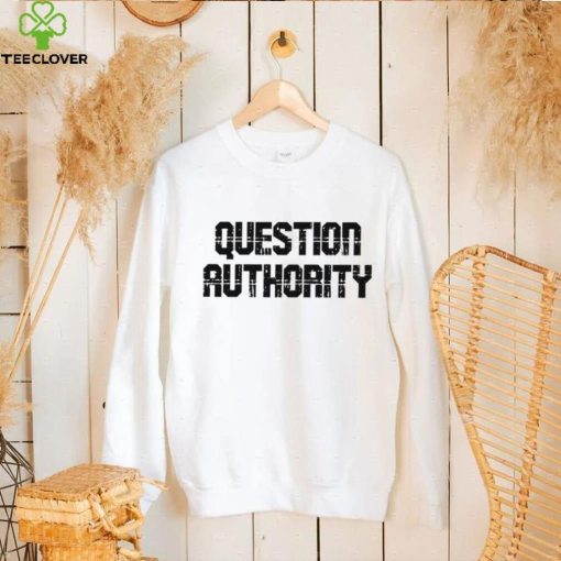 Question Authority logo shirt
