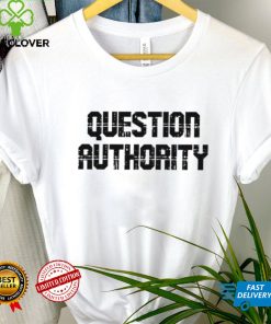 Question Authority logo shirt