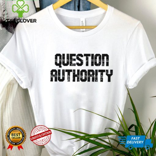 Question Authority logo shirt
