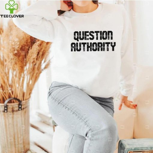 Question Authority logo shirt