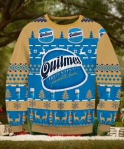 Quilmes Argentina Beer 3D Christmas Ugly Sweater
