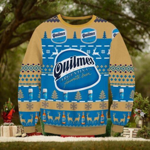 Quilmes Argentina Beer 3D Christmas Ugly Sweater
