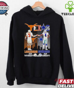 Quinn Ewers and Dak Prescott Longhorns Saturdays Cowboys Sundays shirt