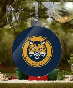 Quinnipiac University Primary Logo Acrylic Christmas Tree Holiday Ornament