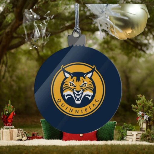 Quinnipiac University Primary Logo Acrylic Christmas Tree Holiday Ornament