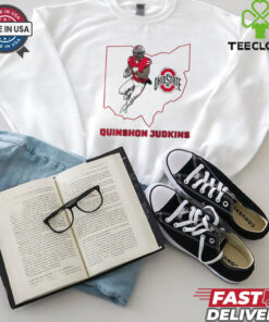 Quinshon Judkins Ohio State Buckeyes Football State map shirt
