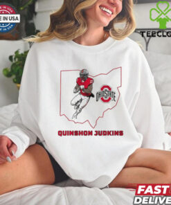 Quinshon Judkins Ohio State Buckeyes Football State map shirt