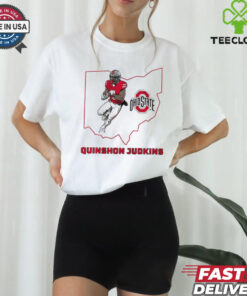 Quinshon Judkins Ohio State Buckeyes Football State map shirt