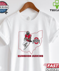 Quinshon Judkins Ohio State Buckeyes Football State map shirt