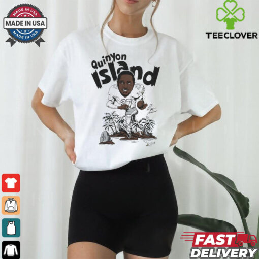 Quinyon Mitchell Kelly Green Caricature Player Philadelphia Eagles Philly T Shirts