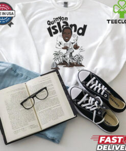 Quinyon Mitchell Kelly Green Caricature Player Philadelphia Eagles Philly T-Shirt, featuring a fun caricature design of Quinyon Mitchell in the Eagles' iconic Kelly green.
