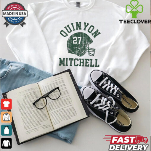 Quinyon Mitchell Philadelphia Eagles NFL football helmet font vintage shirt