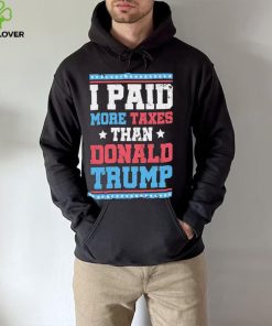 Quote I Paid More Taxes Than Donald Trump Grunge Texture Shirt