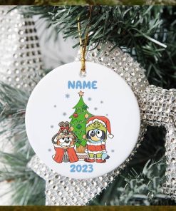 Custom Kid Name Bluey 2023 Christmas Ornament, Bluey Gift