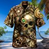 Buy Amazing Steampunk Skull Hawaiian Shirt