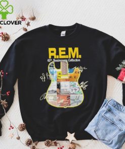 R.E.M band 45th anniversary collection guitar signatures shirt