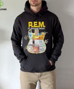 R.E.M band 45th anniversary collection guitar signatures shirt