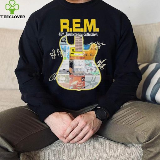 R.E.M band 45th anniversary collection guitar signatures shirt