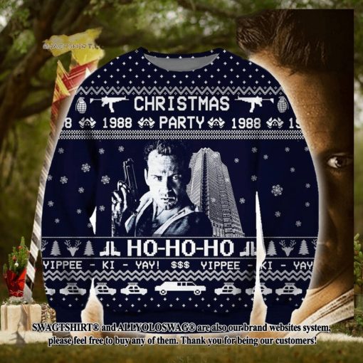 Die Hard 3d Print Ugly Christmas Wool Knitted Sweater