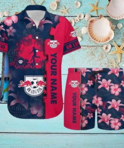 RB Leipzig Tropical Combo Hawaiian Shirt And Shorts Personalized Name For Fans