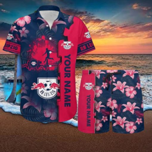 RB Leipzig Tropical Combo Hawaiian Shirt And Shorts Personalized Name For Fans