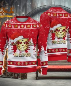 RB Leipzig Ugly Christmas Sweater Santa Hat Logo Tree Gift For Men And Women shirt