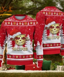 RB Leipzig Ugly Christmas Sweater Santa Hat Logo Tree Gift For Men And Women shirt