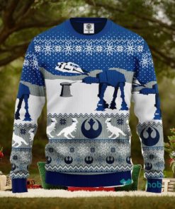 Star Wars Blue Winter Ugly Christmas Sweater Amazing Gift Men And Women Christmas Gift