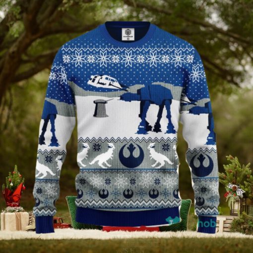 Star Wars Blue Winter Ugly Christmas Sweater Amazing Gift Men And Women Christmas Gift