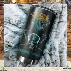 Jacksonville Jaguars Skull Custom Name Tumbler Personalized Football Dinkware Customized NFL Cupz