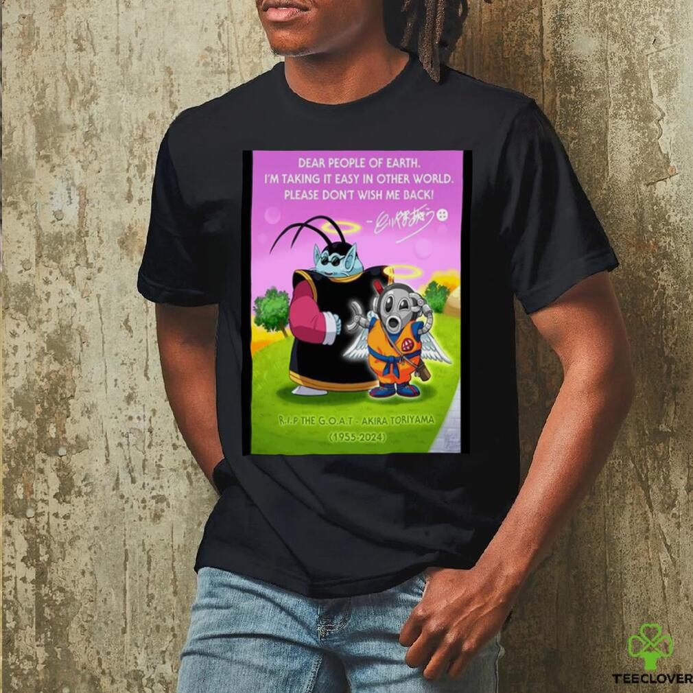 RIP Akira Toriyama 1955 2024 Dragon Ball King Kai Wall shirt RIP Akira Toriyama 1955 2024 Dragon Ball King Kai Wall shirt