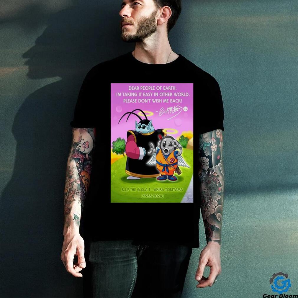 RIP Akira Toriyama 1955 2024 Dragon Ball King Kai Wall shirt RIP Akira Toriyama 1955 2024 Dragon Ball King Kai Wall shirt