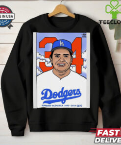 RIP Fernando Valenzuela LA Dodgers 1960 2024 QEPD Cartoon t shirt