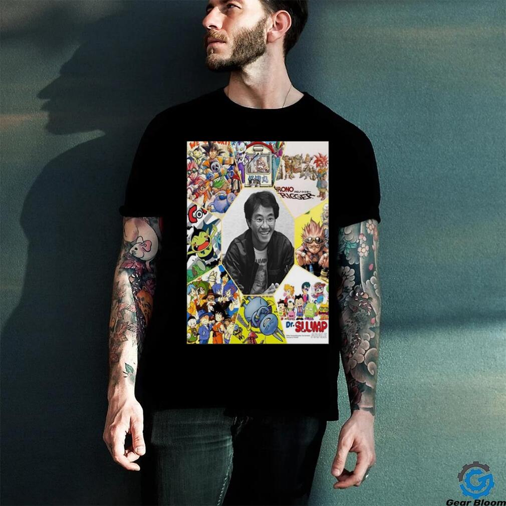 RIP To Akira Toriyama Cowa Sand Land Neko Majin Chrono Trigger Dr Slump Home Decor Poster shirt RIP To Akira Toriyama Cowa Sand Land Neko Majin Chrono Trigger Dr Slump Home Decor Poster shirt