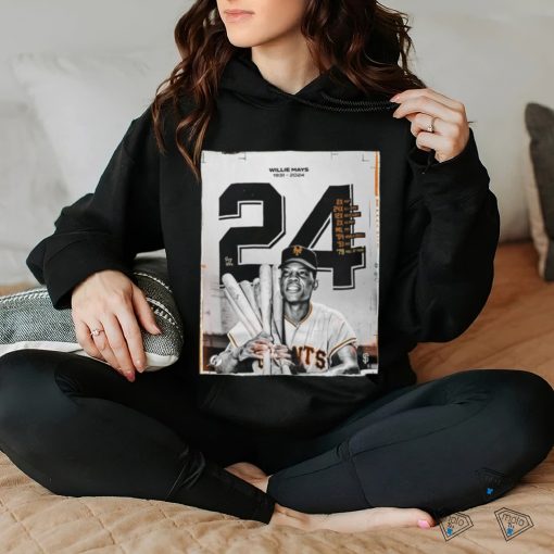 RIP Willie Mays 1931 2024 Thank You For Everything Shirt
