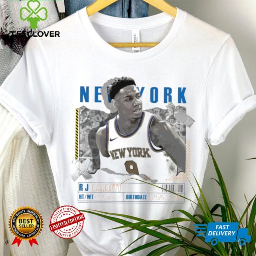 RJ Barrett number 9 New York Knicks basketball player paper poster hoodie, sweater, longsleeve, shirt v-neck, t-shirt