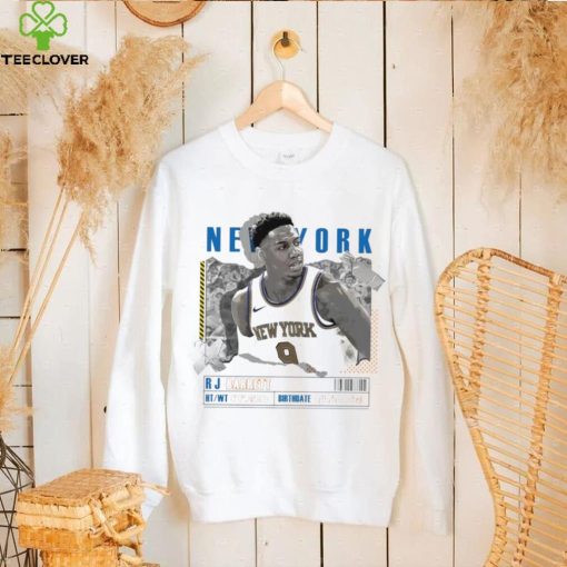 RJ Barrett number 9 New York Knicks basketball player paper poster hoodie, sweater, longsleeve, shirt v-neck, t-shirt