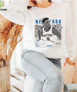 RJ Barrett number 9 New York Knicks basketball player paper poster hoodie, sweater, longsleeve, shirt v-neck, t-shirt