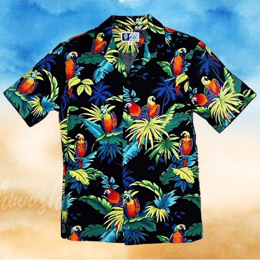 RJC 5X Big Mens Tropical Island Birds Hawaiian Shirt